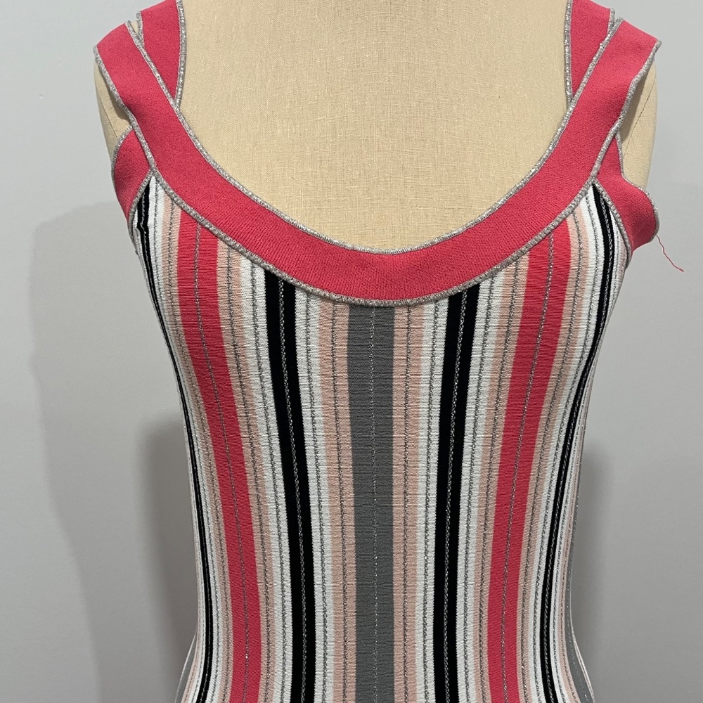 D. Exterior Bodycon Fun Metallic Summer Dress - Slip On XS - Picture 2 of 9